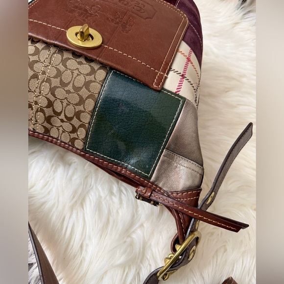 Vintage Coach Bleecker Holiday Patchwork Duffle bag#11356 - Picture 11 of 16